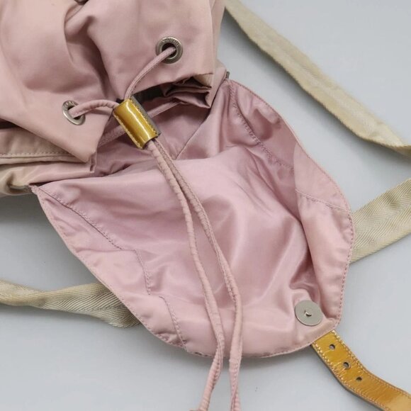 PRADA Backpack Nylon Pink Silver Auth - Picture 14 of 16